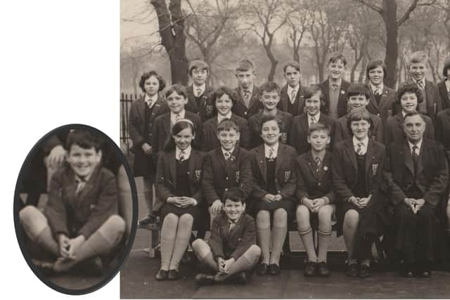 Harry Fisher, Leith Academy class photo taken in 1966