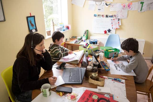 Children across Scotland have been studying from home during lockdown. (Photo by OLI SCARFF / AFP) (Photo by OLI SCARFF/AFP via Getty Images)