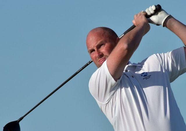 Kilmacolm's Matthew Clark pictured in action in the 2019 Men's Home Internationals at Lahinch. Picture: Courtesy of GUI