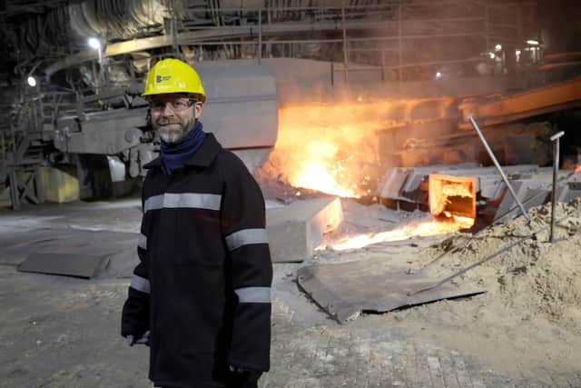 Business Secretary Jonathan Reynolds during a visit to the British Steel site in Scunthorpe, Lincolnshire, after ministers took over British Steel under emergency legislation in an effort to stop Britain's last primary steelmaking facility from closing irrevocably (Picture: Darren Staples/PA Wire)