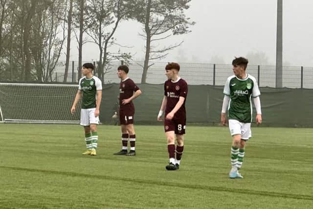 Hearts and Hibs met for the first of two under-18 derbies in the space of a week