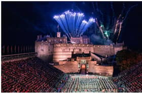 Fireworks from the ramparts of Edinburgh Castle at this year’s Royal Edinburgh Military Tattoo. Jane Barlow/PA Wire