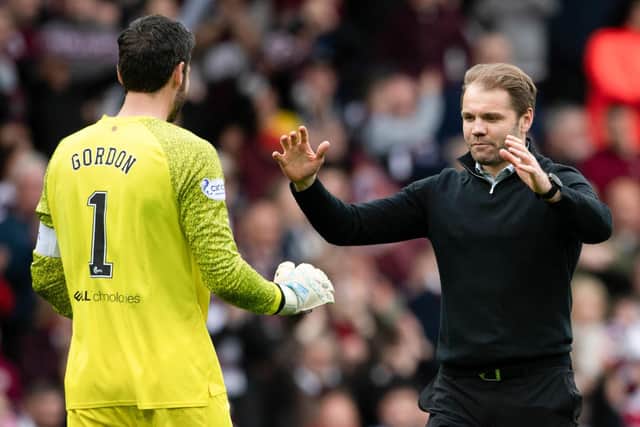 Robbie Neilson and Craig Gordon have shared big moments together at Hearts, like the semi-final win over Hibs