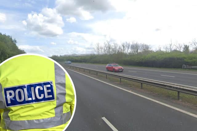 The M8 near Hermiston Gait is now closed closed Westbound following a serious crash