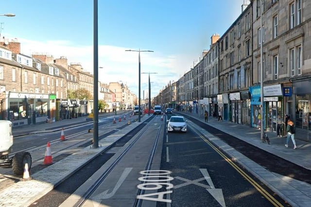 Next up is Leith Walk with 24 noise complaints. These include construction noise : 9, commercial noise: 2, entertainment noise: 8, delivery uplift noise: 4 and vibration: 1.