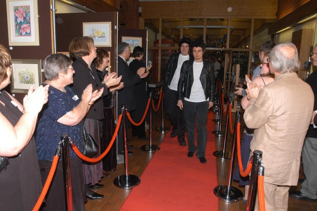 Kirkby film makers arriving at the Palace Theatre in Mansfield in 2006 for the launch of their new film.