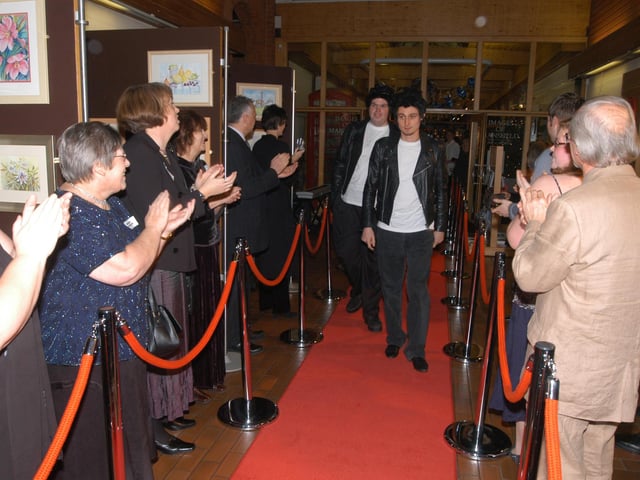 Kirkby film makers arriving at the Palace Theatre in Mansfield in 2006 for the launch of their new film.