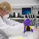 Prime Minister Boris Johnson visited the French biotechnology laboratory Valneva in Livingston in January. Picture: PA