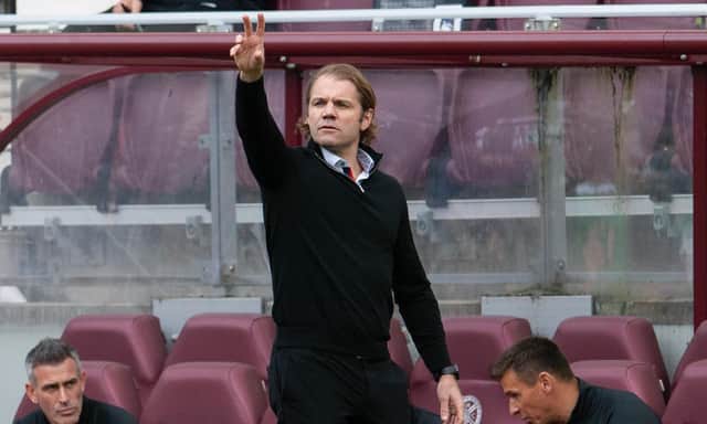 Robbie Neilson during the Hearts-Hibs draw.