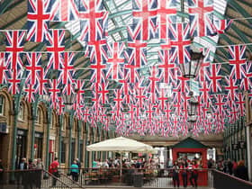 London likes to mark royal events with plenty of Union flags (Picture: Oli Scarff/Getty Images)
