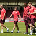 Hearts players are preparing for another four pre-season friendlies before the new campaign starts. Pic: SNS