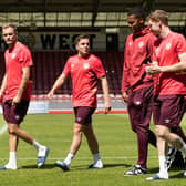 Hearts players are preparing for another four pre-season friendlies before the new campaign starts. Pic: SNS
