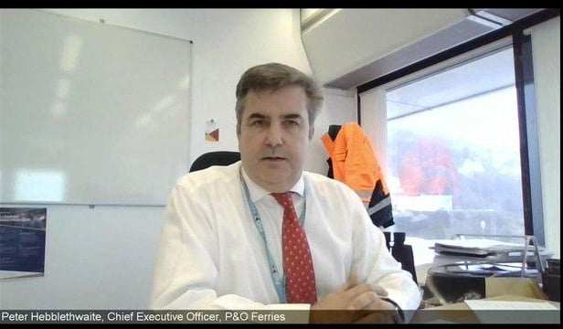 P&O Ferries chief executive who had 800 workers fired by video-link.