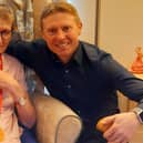 Resident, Jessie Murphy with her son, George Murphy at Douglas View Care Home