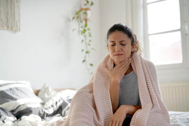 A sore throat can be a sign of a coronavirus infection, according to the World Health Organisation (Photo: Shutterstock)