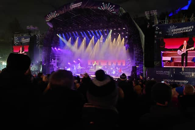 The Sheffield Britpop rockers performed a greatest hits set in Princes Street Gardens under Edinburgh Castle on Sunday night into Monday morning.