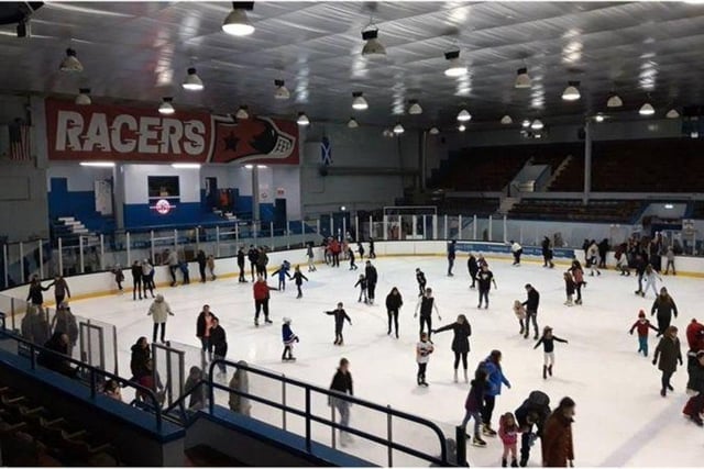Locals enjoying an ice-skating session at Murrayfield Ice Rink.