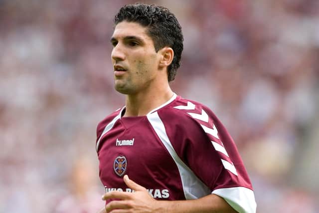 Aguiar cemented his place in the Hearts midfield in 2006.