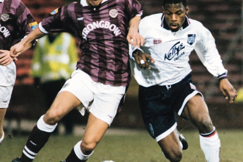 Hearts v Raith Rovers at Tynecastle in 1996.