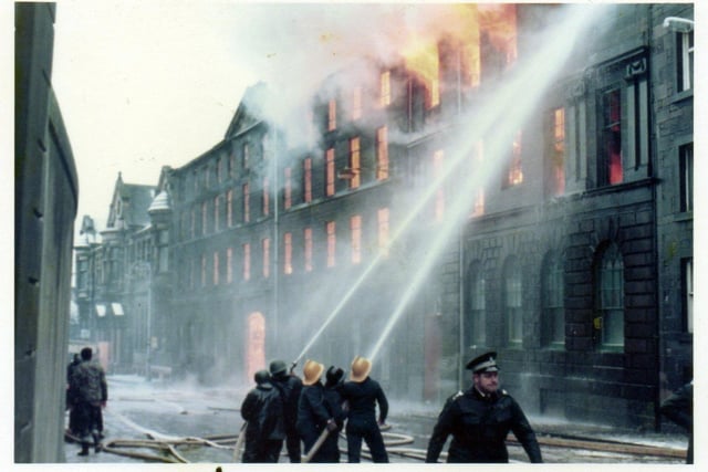 In early 1978, a huge blaze broke out at Lawson Donaldson Seeds Ltd, situated between Constitution Street and Wellington Place in Leith. The army had to step in to put the fire out because of the ongoing fireman's strike.