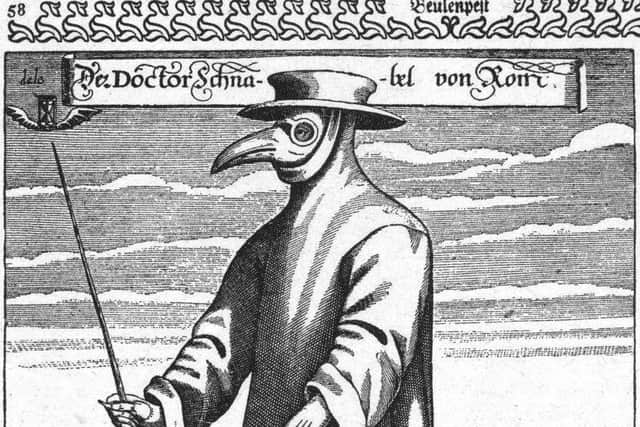A plague doctor with protective mask
Pic: Getty Images
