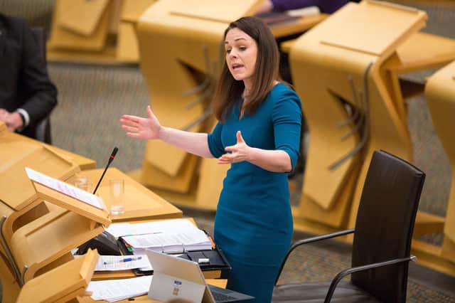 Finance Secretary Kate Forbes and her Cabinet colleagues should show some humility about their plans to break up the Union (Picture: Robert Perry/Getty Images)