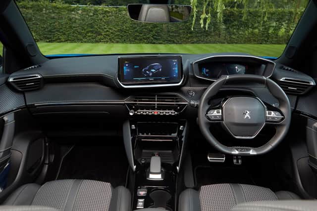 The Peugeot e-2008's interior has a classy look and feel