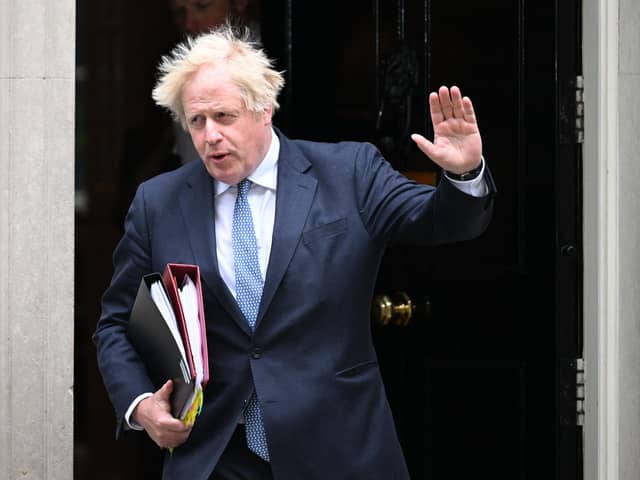 Prime Minister Boris Johnson departs 10 Downing Street for PMQs. Picture: Leon Neal/Getty Images