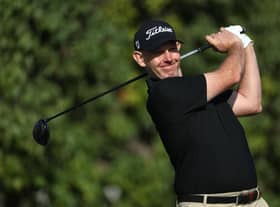 Stephen Gallacher in action during the recent Slync.io Dubai Desert Classic at Emirates Golf Club. Picture: Andrew Redington/Getty Images.