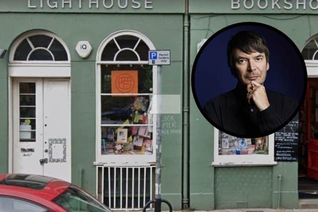 Ian Rankin shows his support for Edinburgh bookshop that closed its doors due to 'a series of threats'.