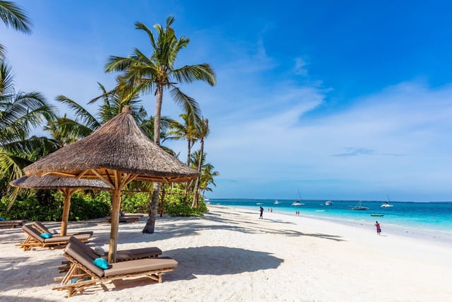 The island of Zanzibar in Tanzania is hot all year round. The archipelago, which is located off the eastern coast of Africa, sees 10.65 more hours of winter sun a day than Edinburgh. The average cost of a trip for two from the Capital is £2214.98.