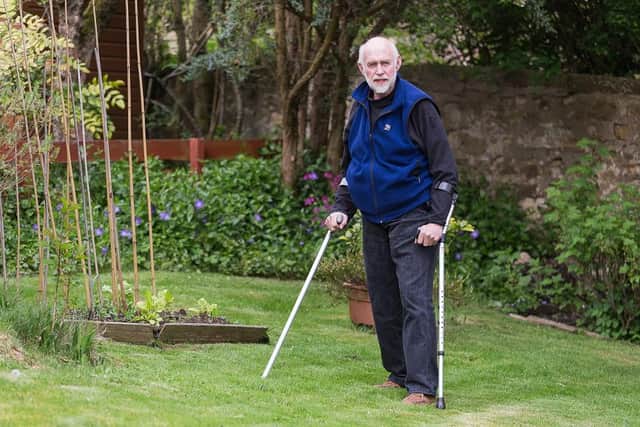 Richard hopes to complete 100 laps of his garden for three charities close to his heart.