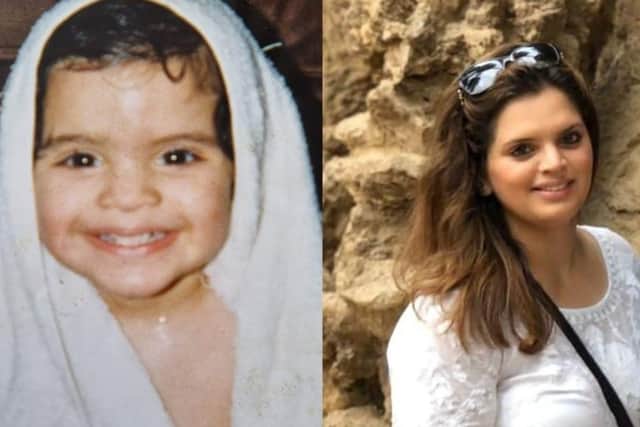 Fawziyah as a child and as an adult - the judge described her as 'a very special person'