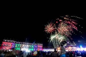 The fireworks event attracts up to 5000 revellers