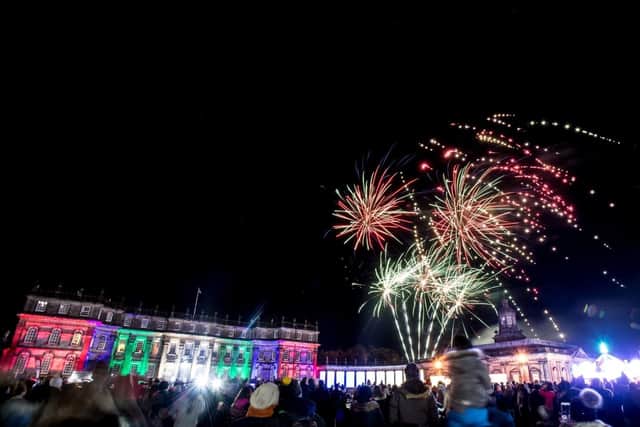 The fireworks event attracts up to 5000 revellers