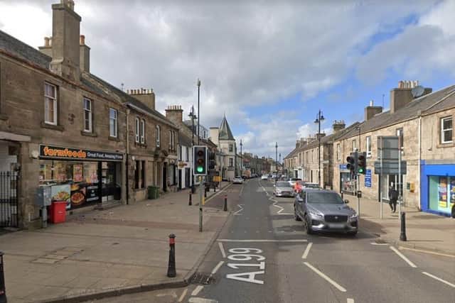 Police say business premises in High Street, Tranent, were broke into and a sum of money taken.  Picture: Google.