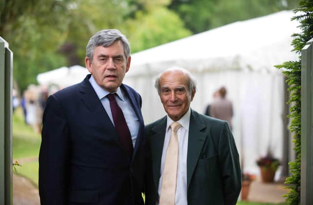 Gordon Brown and and Dr Hector Chawla   Picture: Alex Hewitt/Writer Pictures