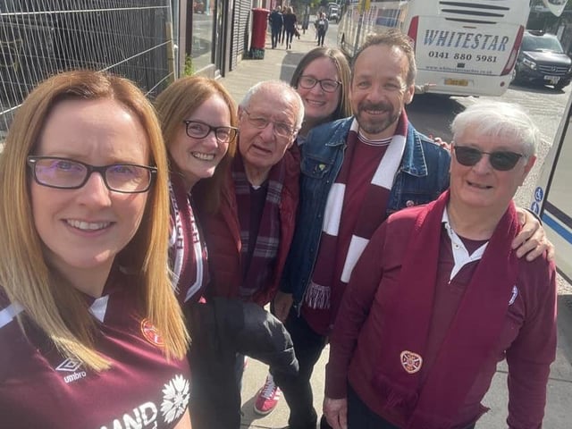 All set to board the bus ...
Pic: Samantha Edgar