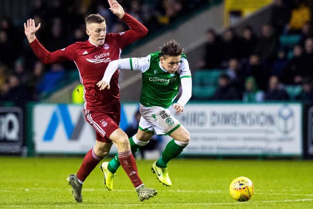 Hibs defeated Aberdeen in the last meeting between the sides at Easter Road. Picture: SNS