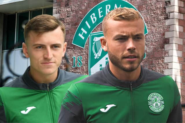 Josh Campbell, left, and Ryan Porteous have graduated from the Hibs academy to become first-team regulars