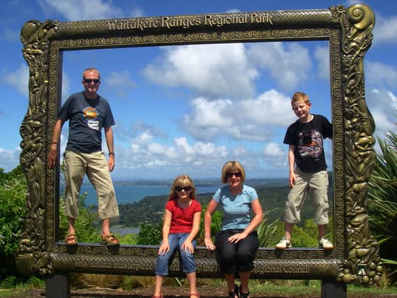 Ian, Anne, Rory and Roonagh in New Zealand in 2008.