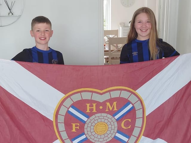 Flying the flag for Hearts.
Pic: Mikey McFerrin