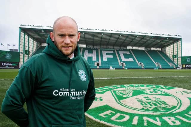 David Gray will funnel some of the funds raised by his testimonial events into the Hibernian Community Foundation. Main image: Mark Scates/SNS Group