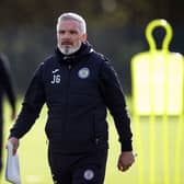 St Mirren manager Jim Goodwin is preparing to take on managerless Hibs on Saturday