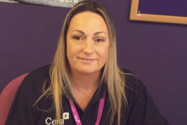 Gillian Hoy, who love her job as a care co-ordinator at Cera Care Midlothian.