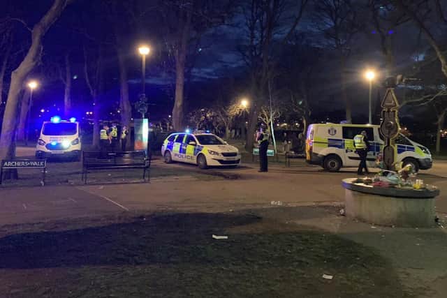 Police at the Meadows tonight after more reports of youth disorder