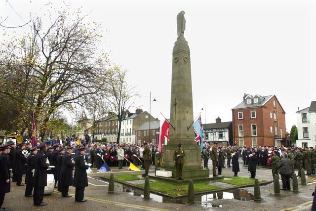 Doncaster Remembrance Service, and Parade,Bennethorpe, Doncaster in 2001