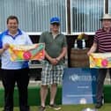 Mike Goldsmith, Davy Scott, Alex Jenkinson and King Thomson took part in the first Rosslyn Bowling Club Grand Prix competition