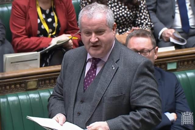 SNP Westminster leader Ian Blackford blamed the Home Office for the hold-up during Prime Minister's Questions.