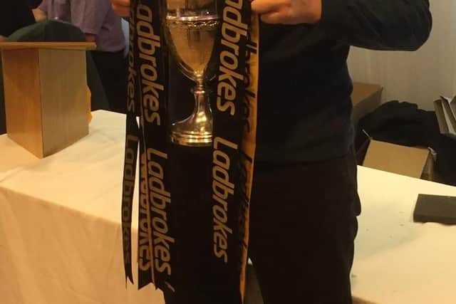 Calum with the League Cup